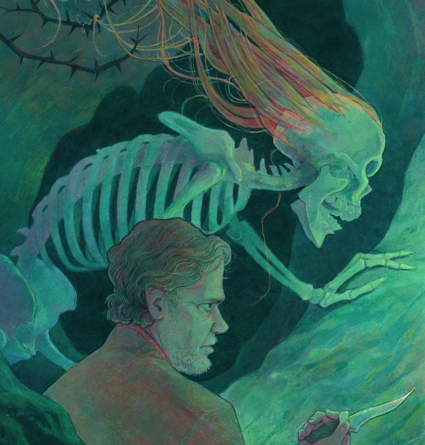 Thanks very much to the @foliosociety judges for including me in the longlist for this year&rsquo;s Illustration Award contest! I&rsquo;m in really great company; go check out all the longlist on the Folio website. &ldquo;The Truth Is a Cave in the B