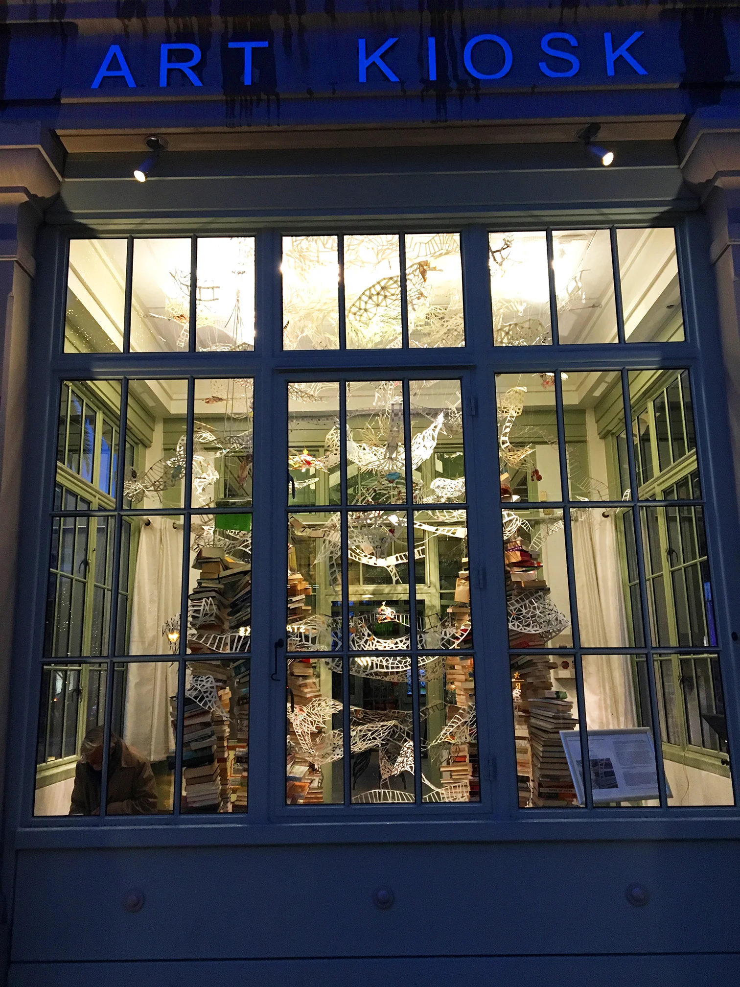 exterior view at night