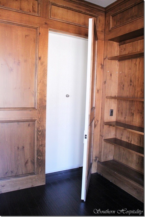 Secret door from Study to Master Bedroom