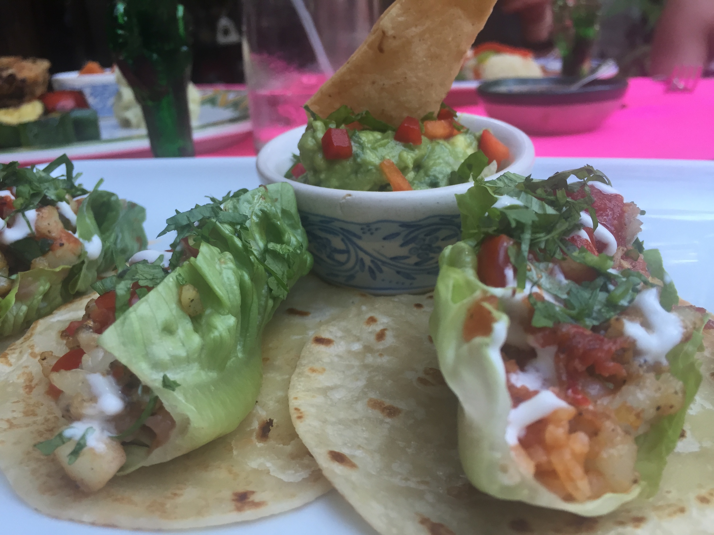 A very tasty meal we had on girls trip vacation last summer in Mexico.