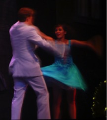 Nicole dancing in "Footloose"