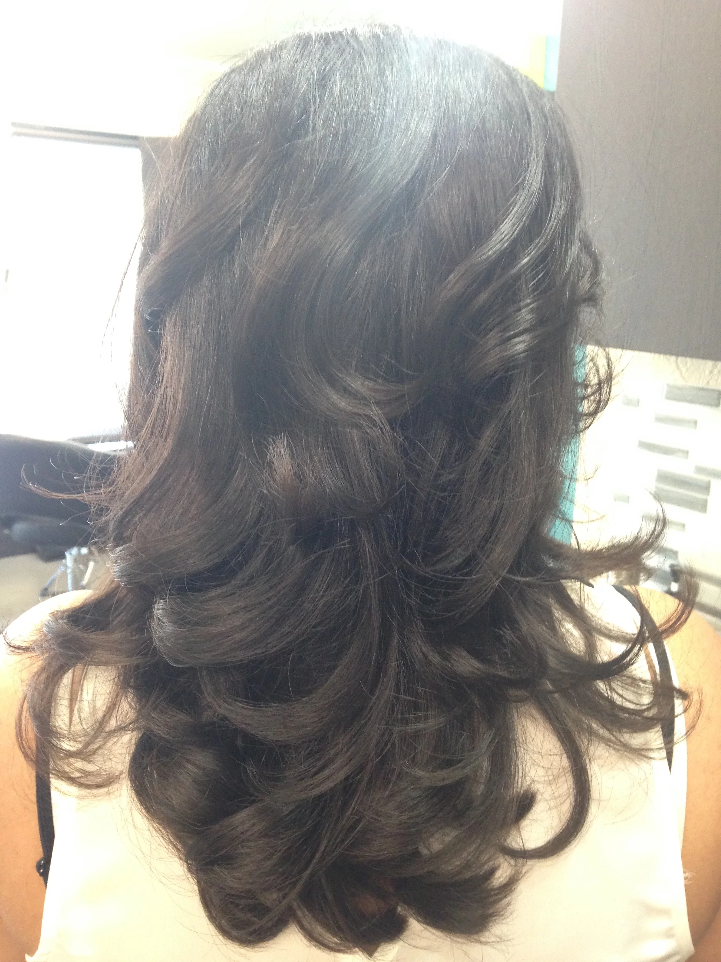 Haircut and Blowdry with lots of Volume