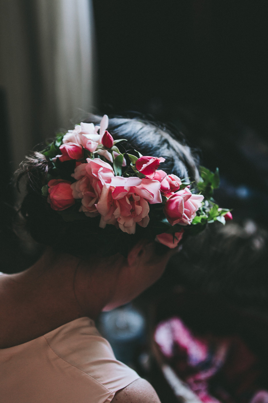  Floral crowns for the bridesmaids 