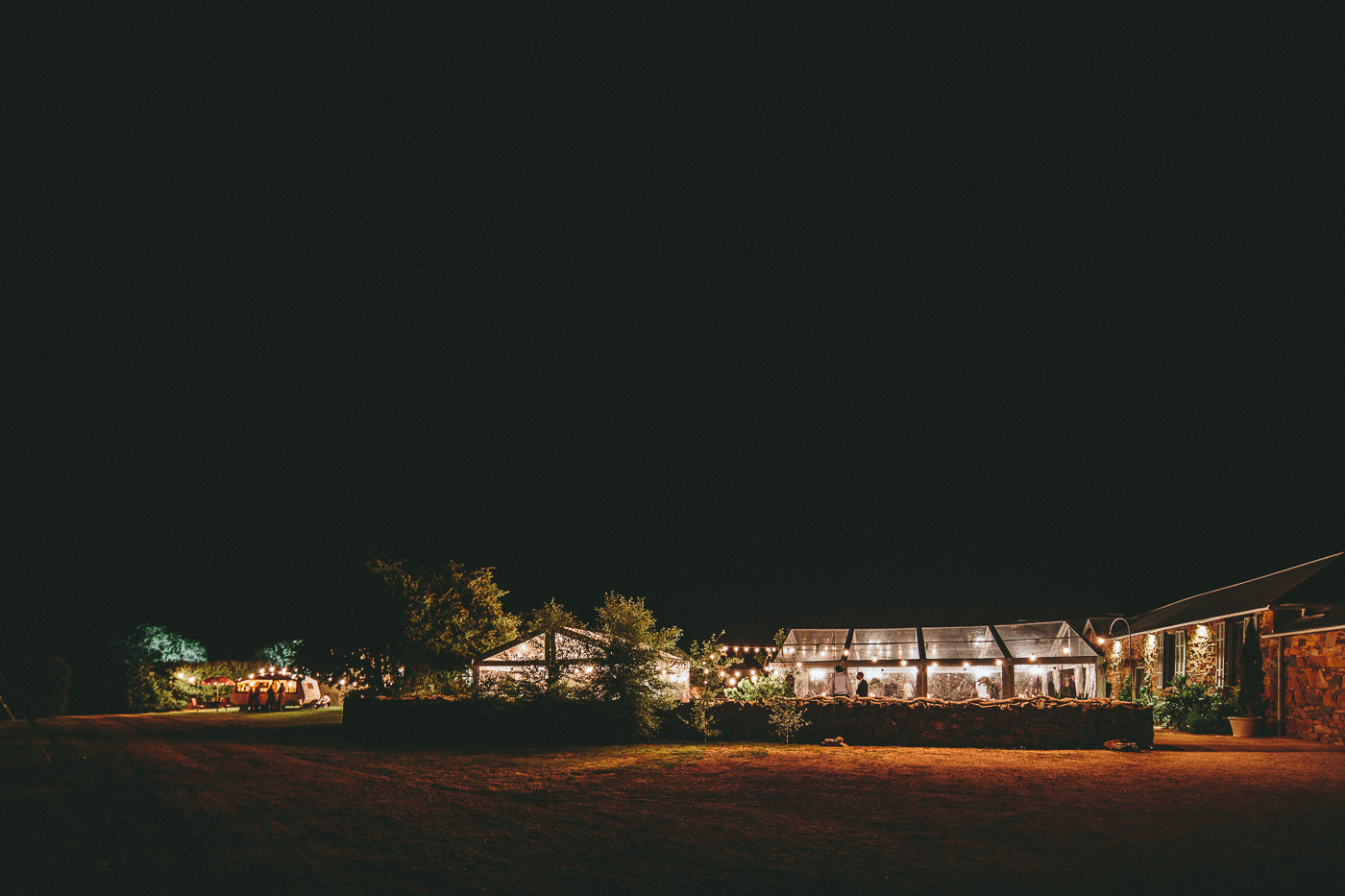  Clear marquee at night 