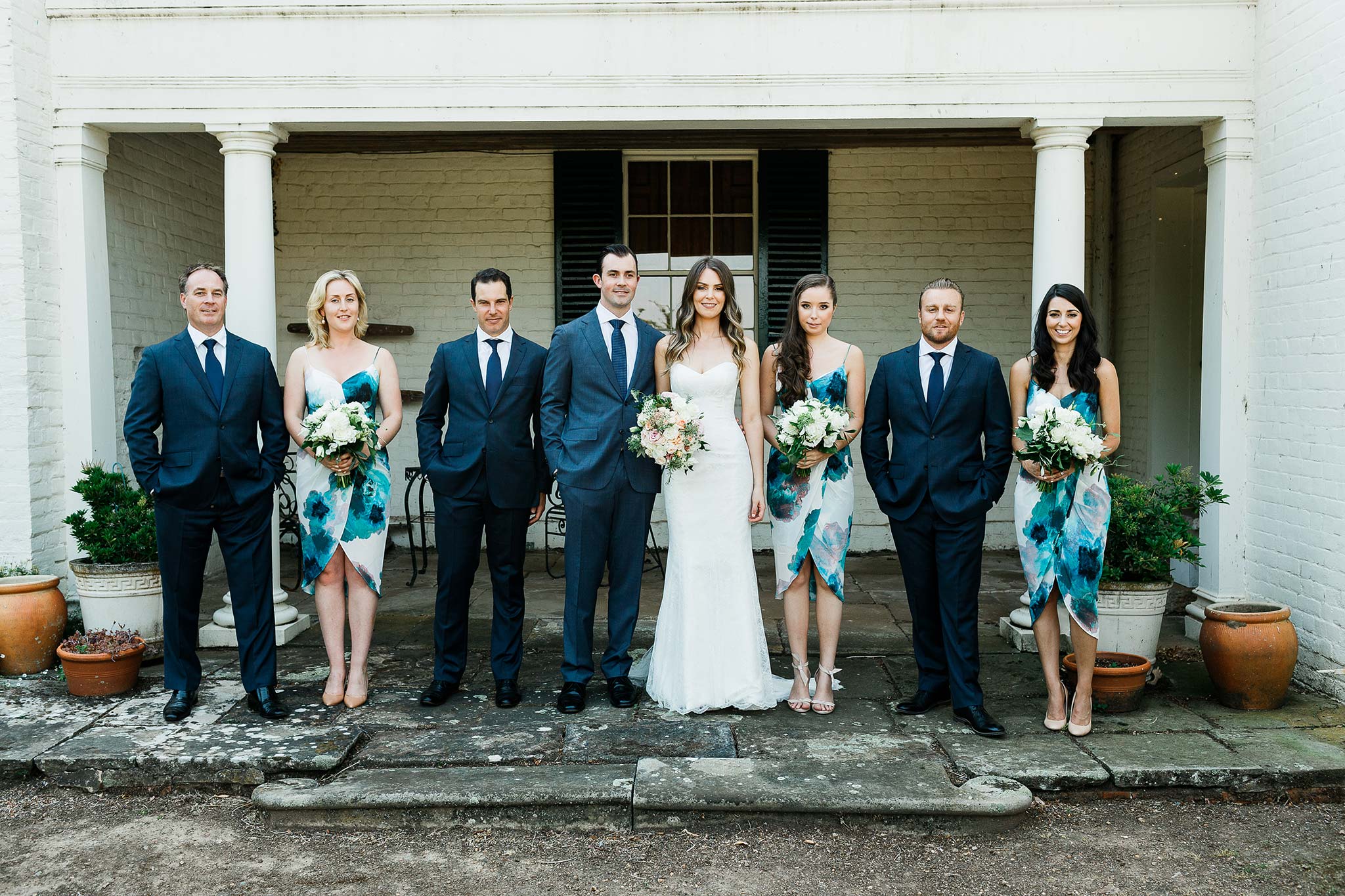  Bridal party at Brickendon homestead 