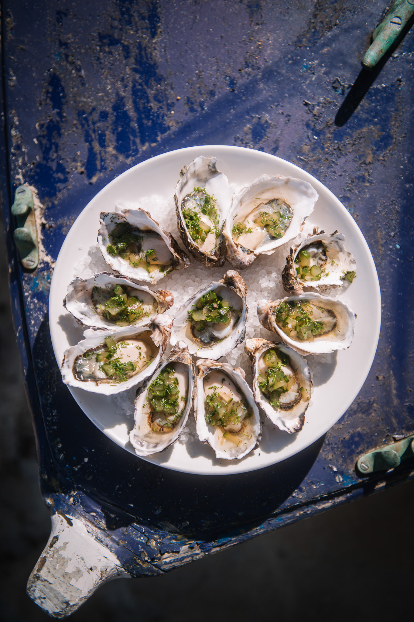  Tasmanian oysters prepared and served by Smolt kitchen 