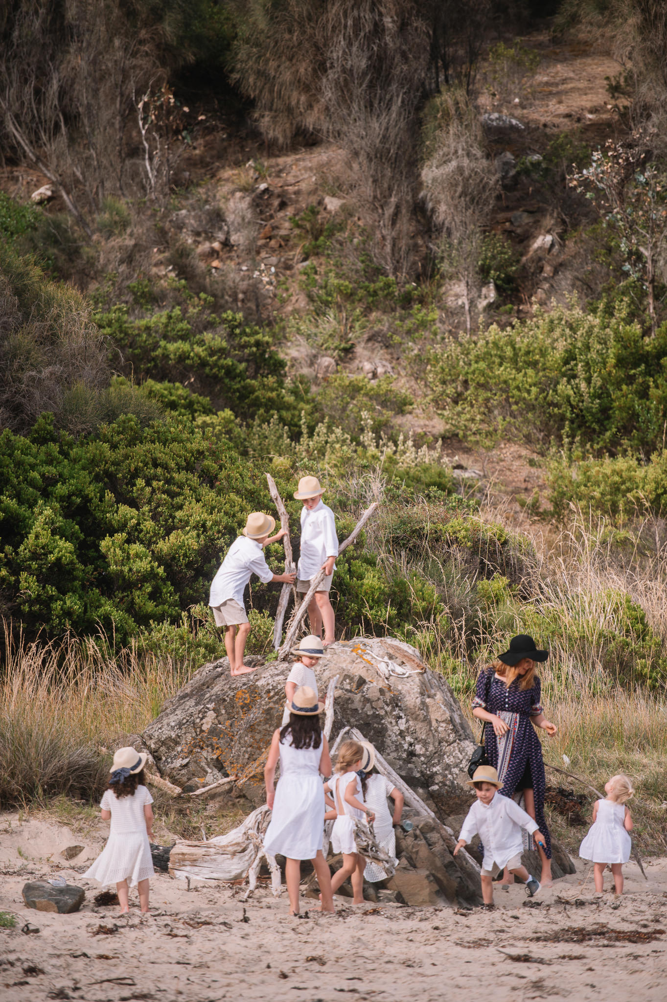  Beach time after the ceremony at Avalon Coastal retreat 