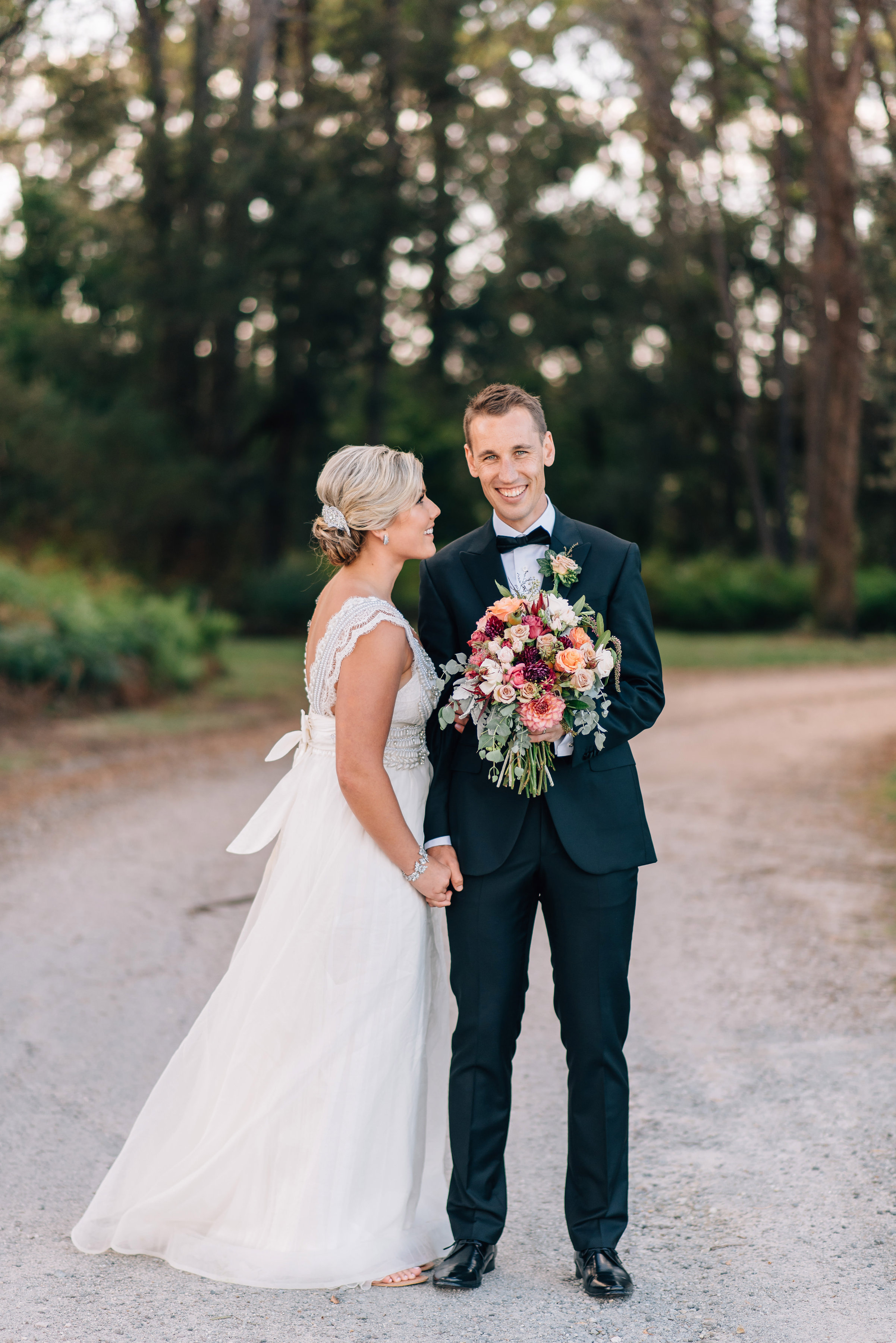  Bride and groom at Goaty Hill 