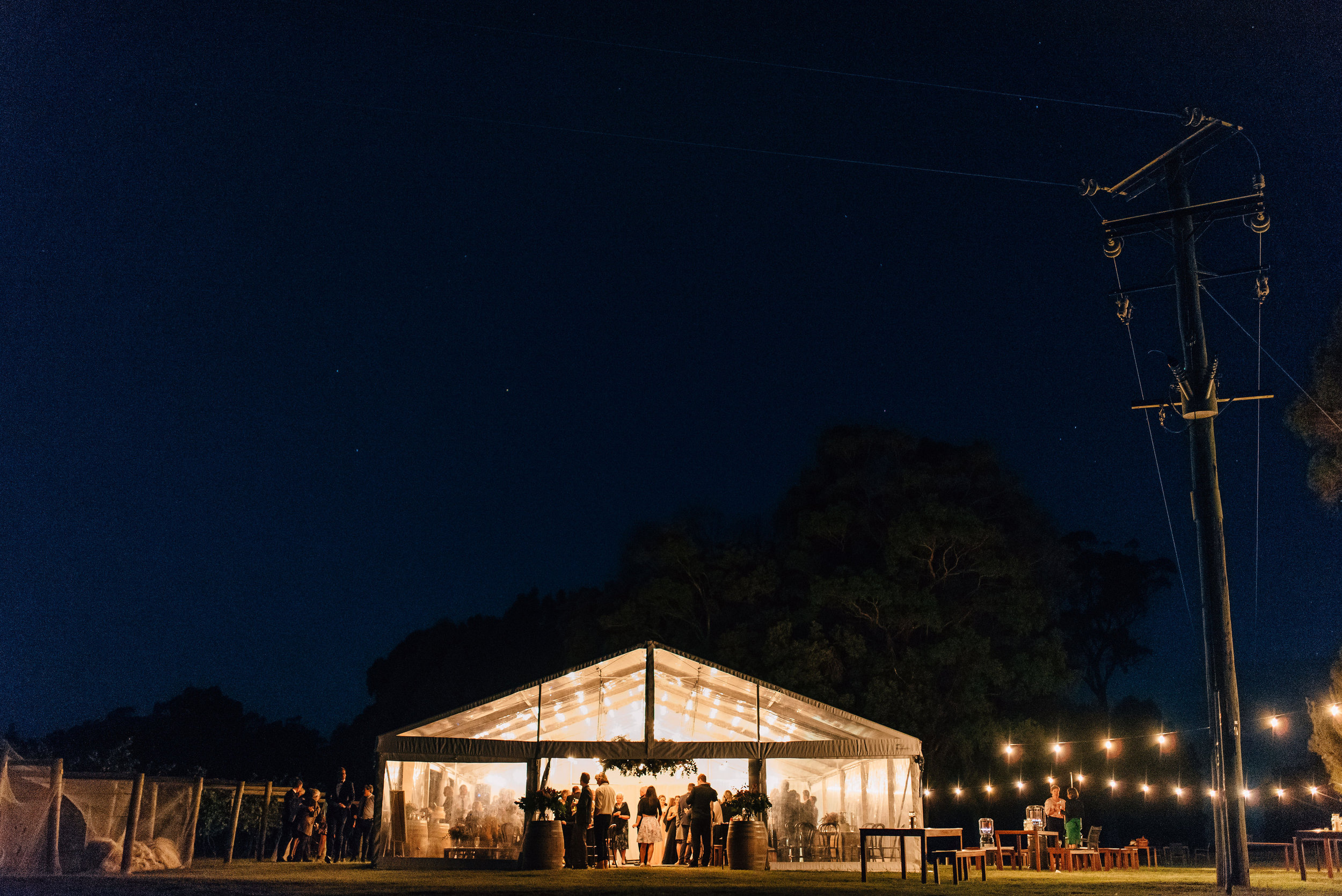  Clear marquee at Goaty Hill 