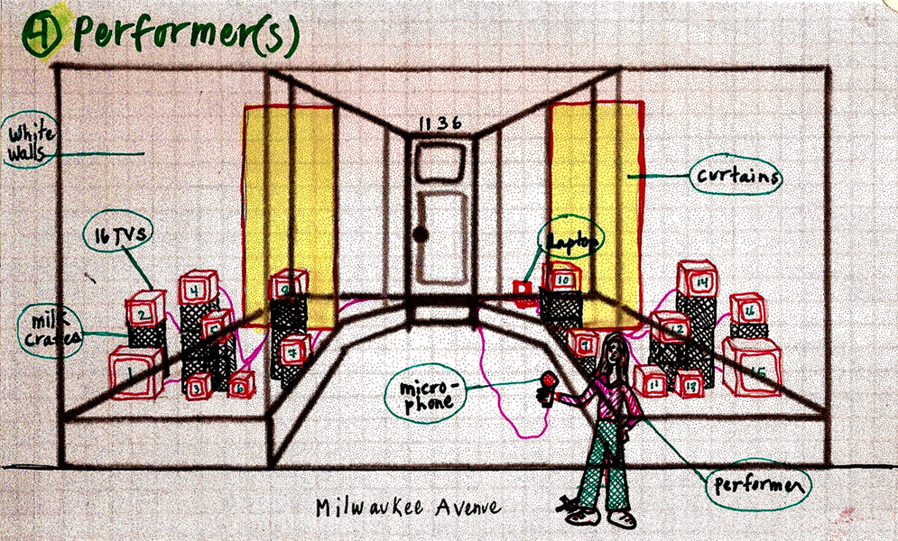Live Studio Audience Schematic Drawing