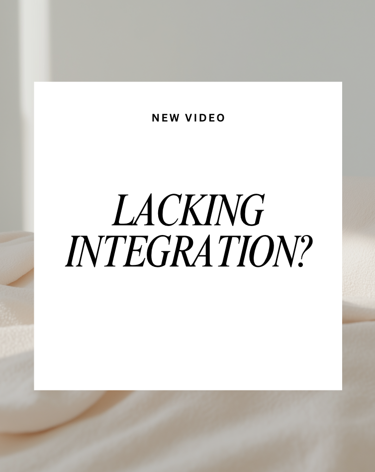 Don't Neglect the Internal Integration of the Self!