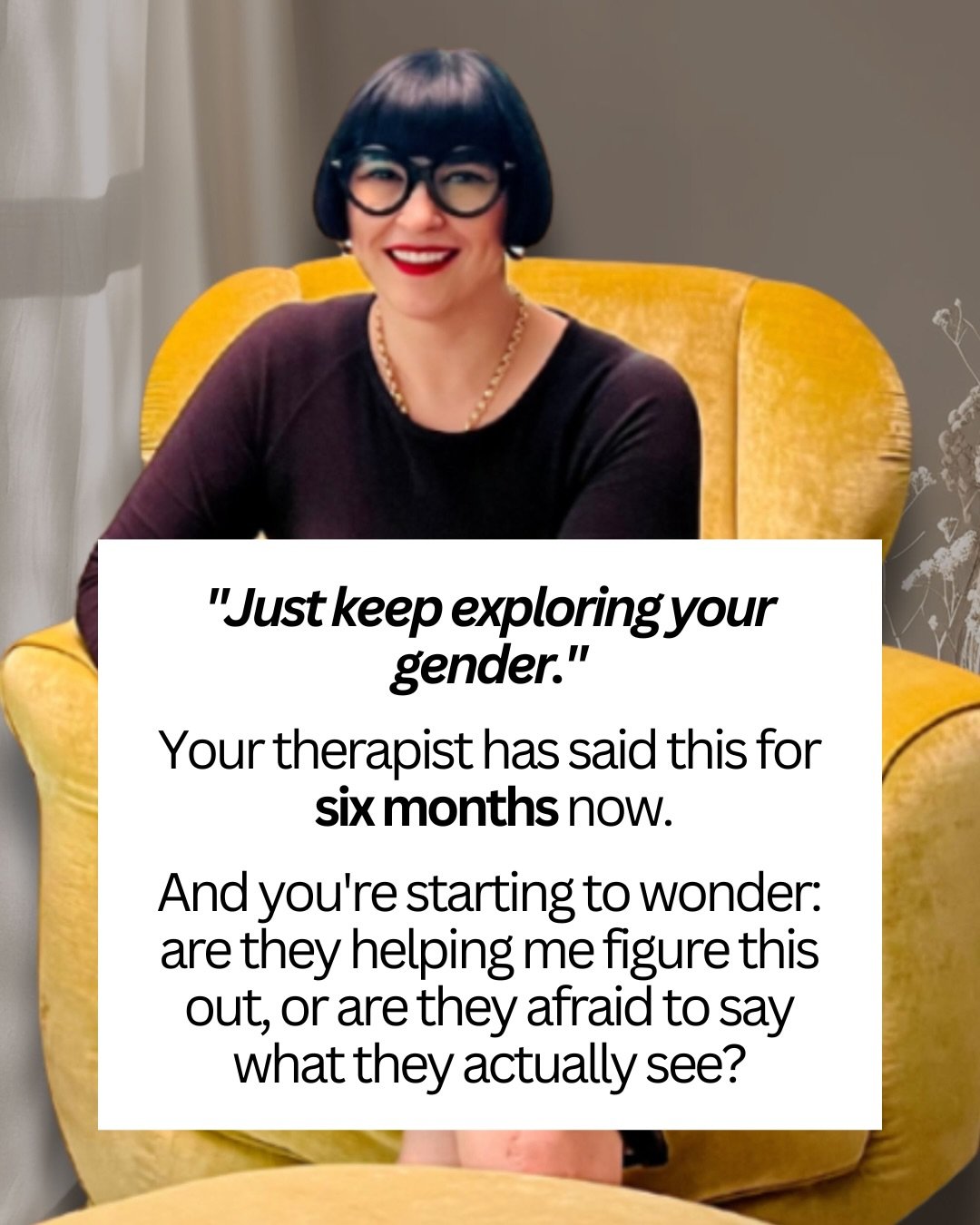 👇share your experiences and drip IG handle of gender therapist you know and trust to help others find resources.
#transgender #gendertheory #fenderdysphoria