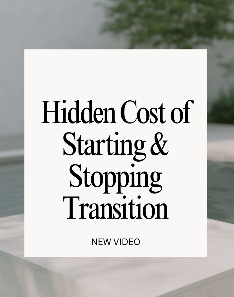 Hidden Cost of Starting &amp; Stopping Transition