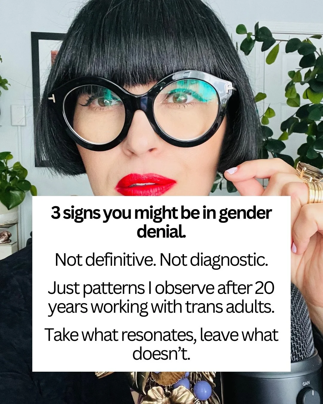 ‼️if you want to learn how to break free of gender denial, comment 99 👇and I&rsquo;ll send you my workshop.
#transgender #gendersysphoria
