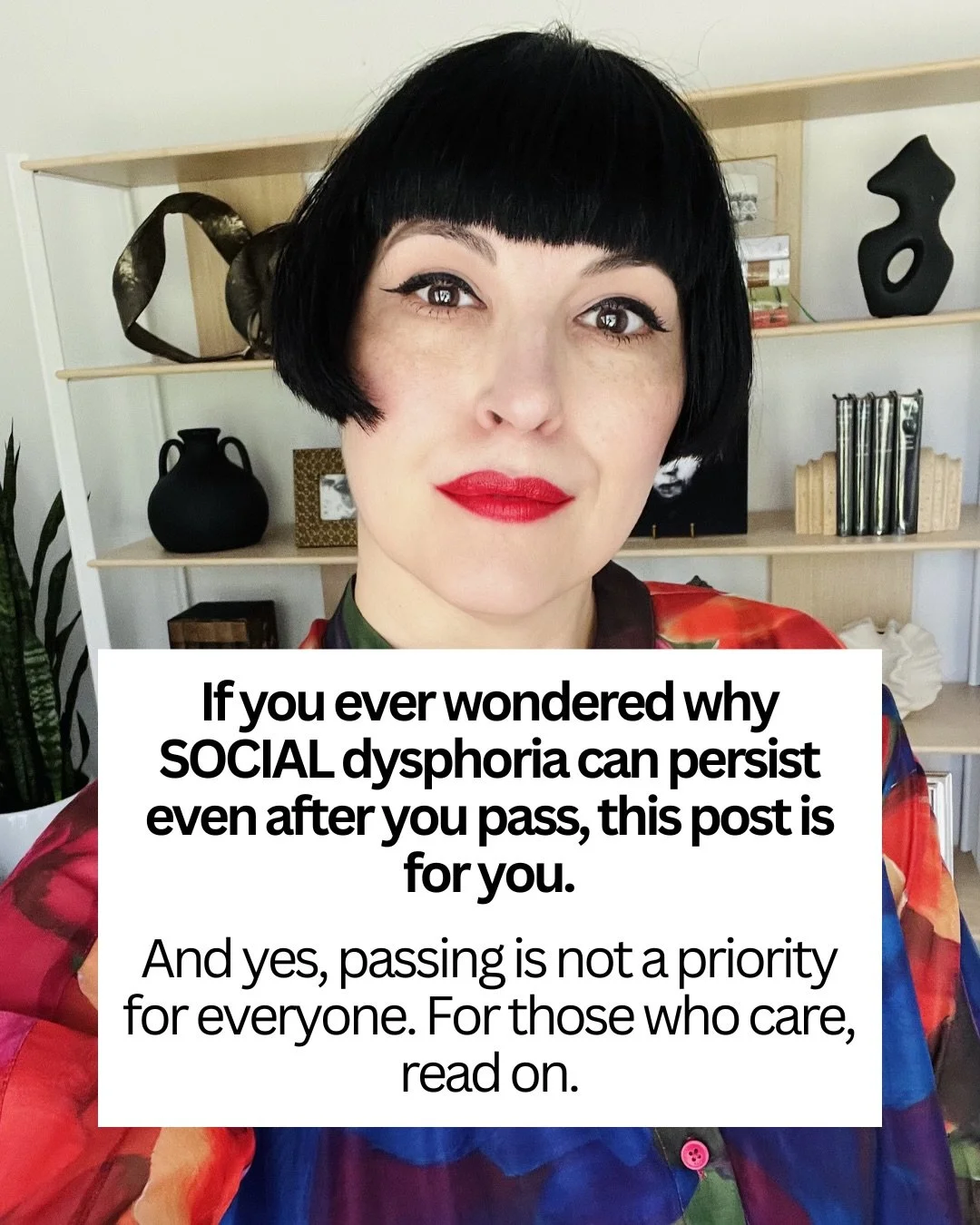 👉if you are struggling with social dysphoria and want my 1:1 support, comment CONSULT 👇to set up a 15min free phone consult to discuss how I can help you.
#transgender #genderdysphoria