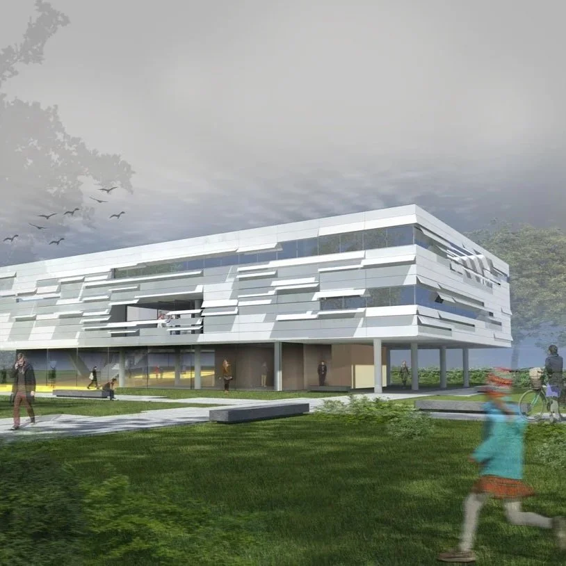 Xnet: Jewish Sports Museum Competition. Anderman Architects’ proposal for the invited competition to design the museum at Kfar Maccabiah, Ramat Gan.