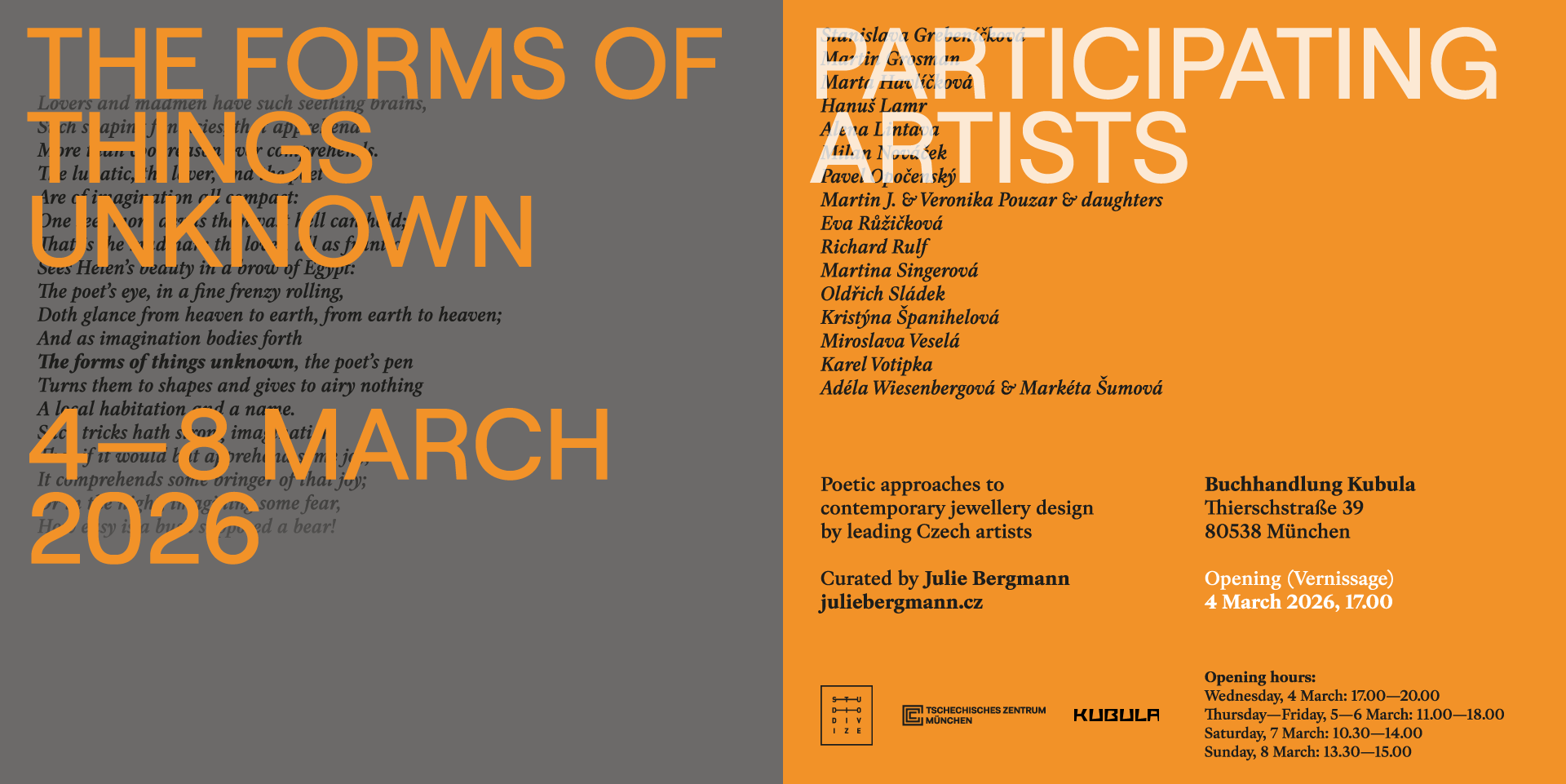 Exhibition: The Forms of Things Unknown