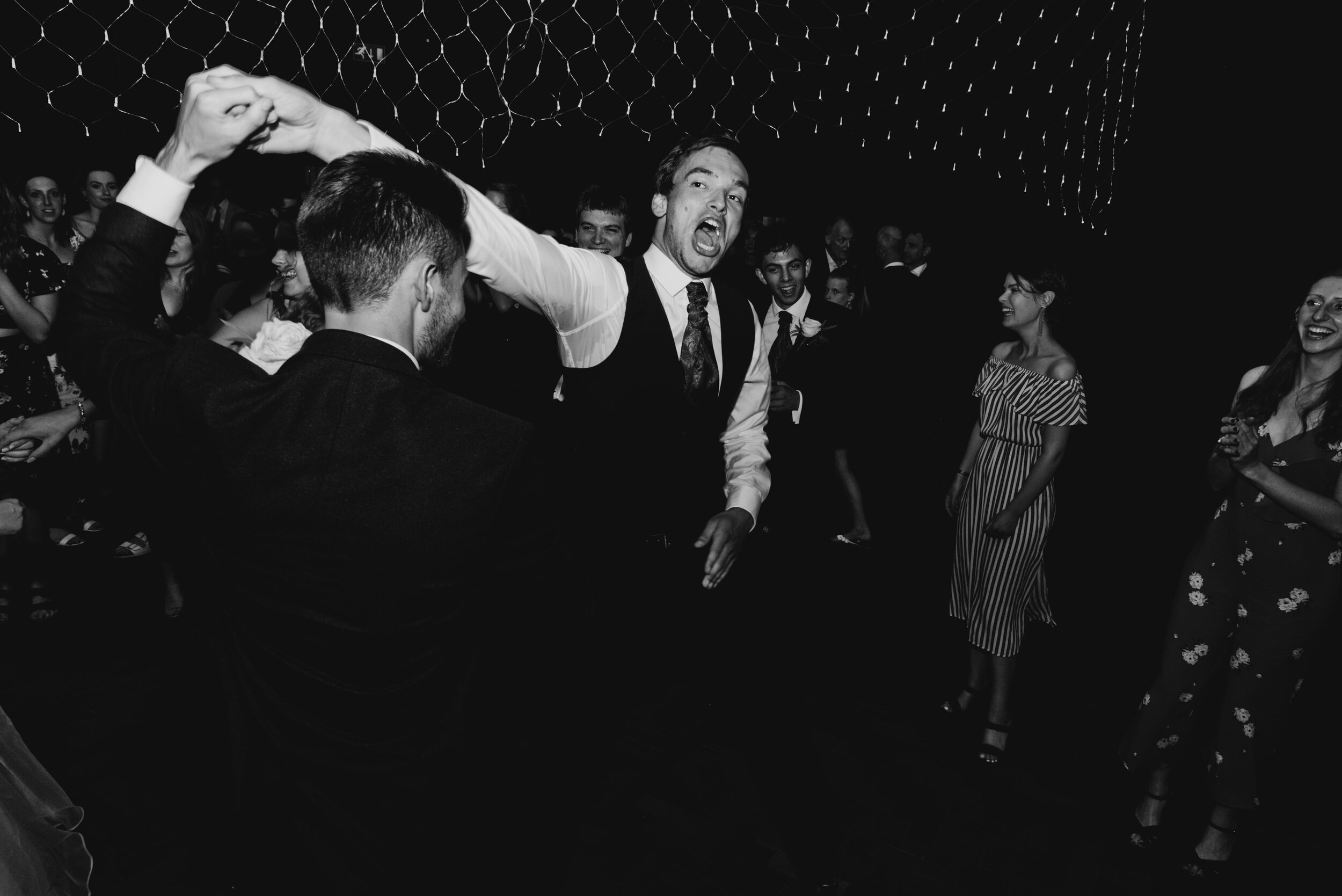 Black and white dancing guildford wedding surrey