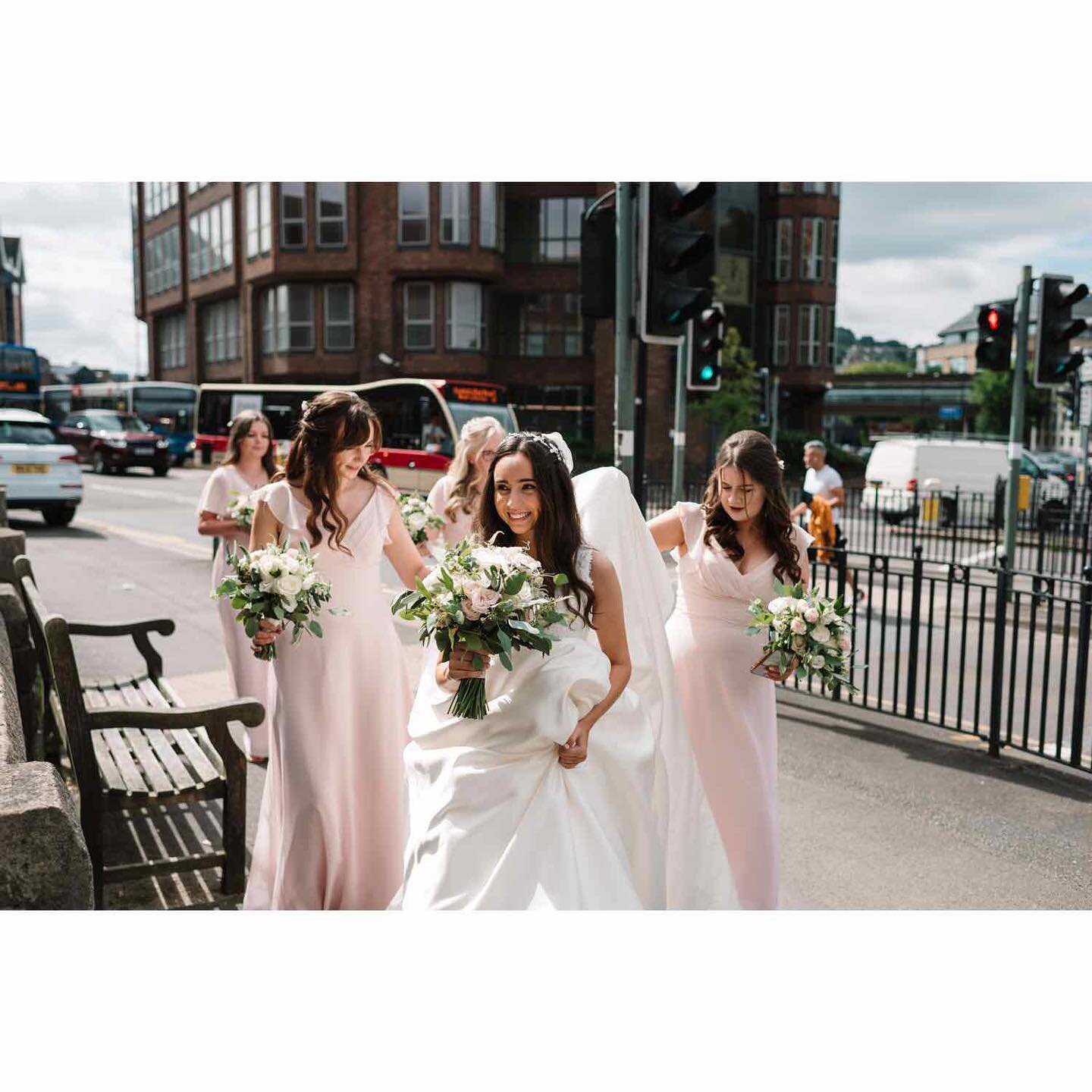 A few more photos from Barney &amp; Esther&rsquo;s beautiful wedding service at @stsavioursguildford 💒 Just look at that joy!

@barneyvenable 
@estherfelicityvenable 

@louisesflowerboutique 
@arabellahewittmakeup