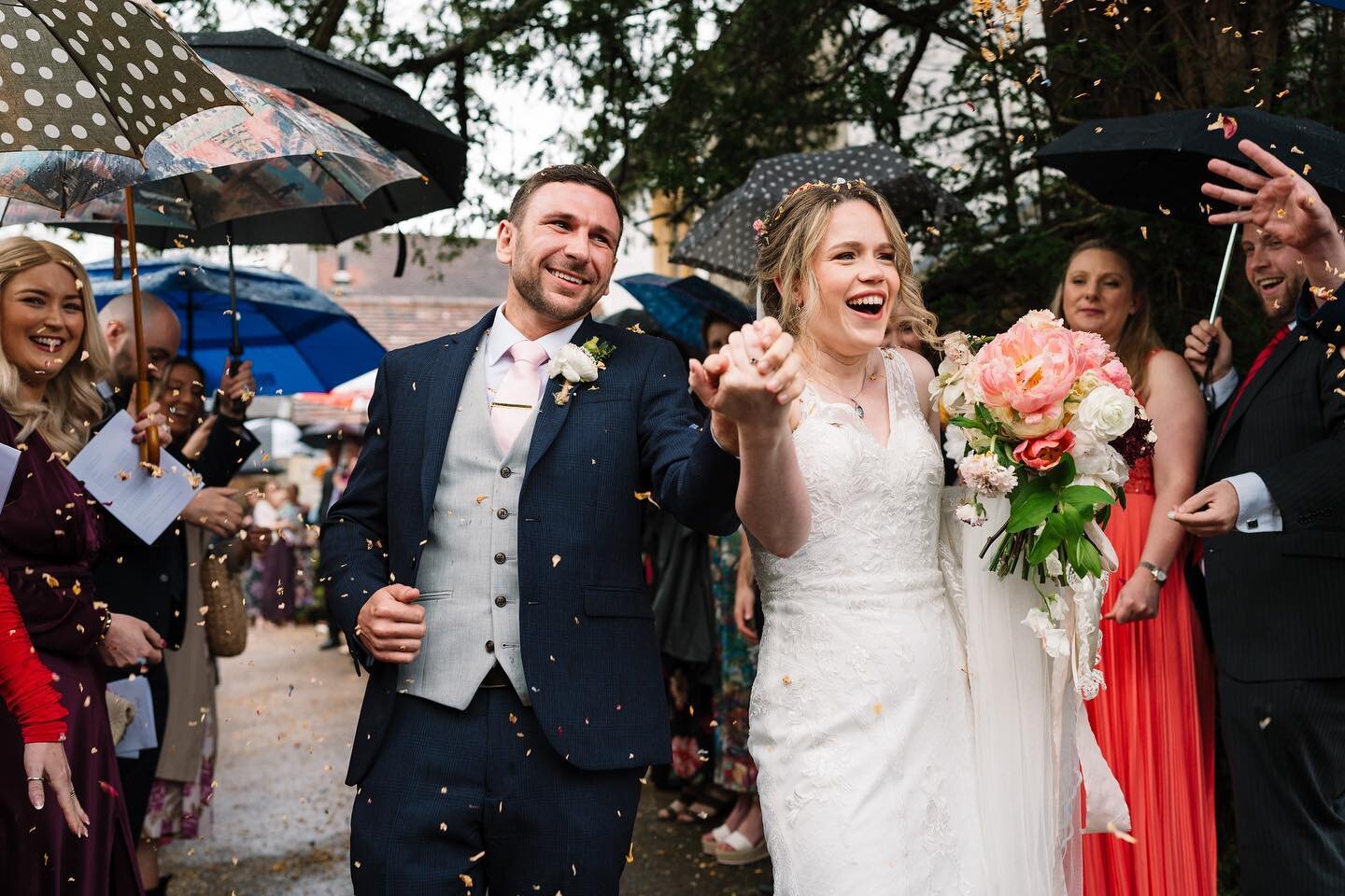 On Saturday I had a wonderful time photographing Sarah &amp; Tom&rsquo;s wedding! The rain didn&rsquo;t stop their celebrations and it was just so much fun. At their reception venue @the_departure_lounge_cafe the guests were treated to music by @back