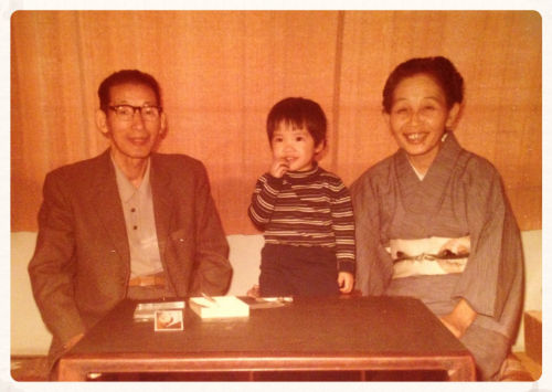 Shikoku, Japan circa early 1970s: me with my paternal grandparents
