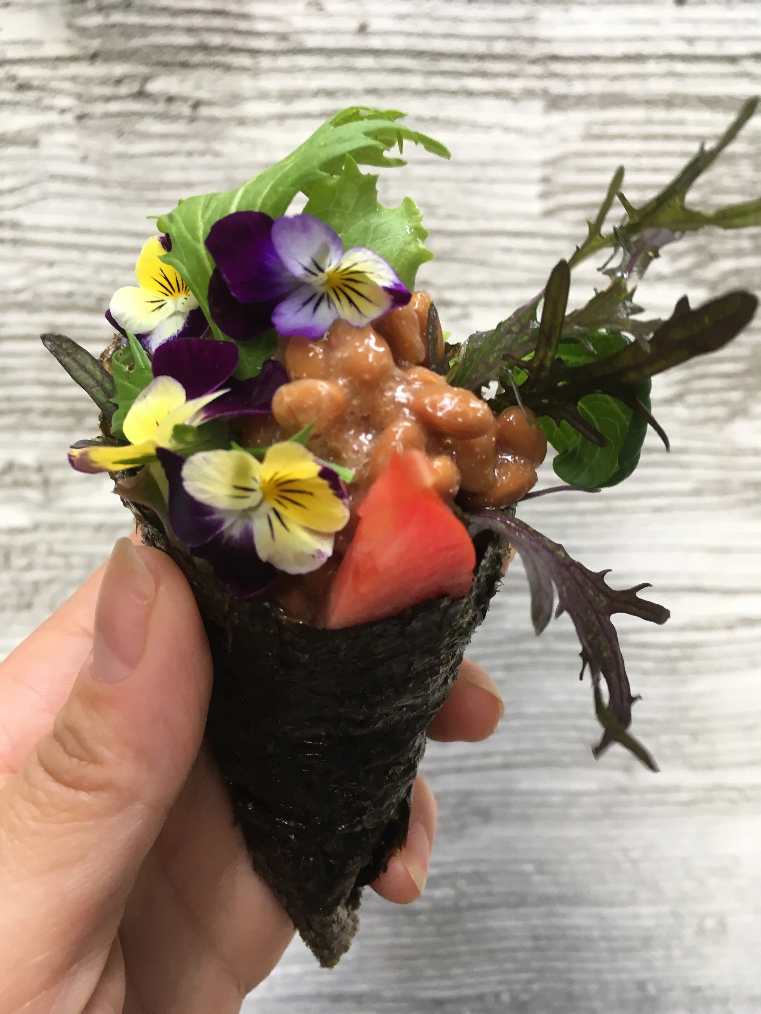 Natto Temaki Bouquet