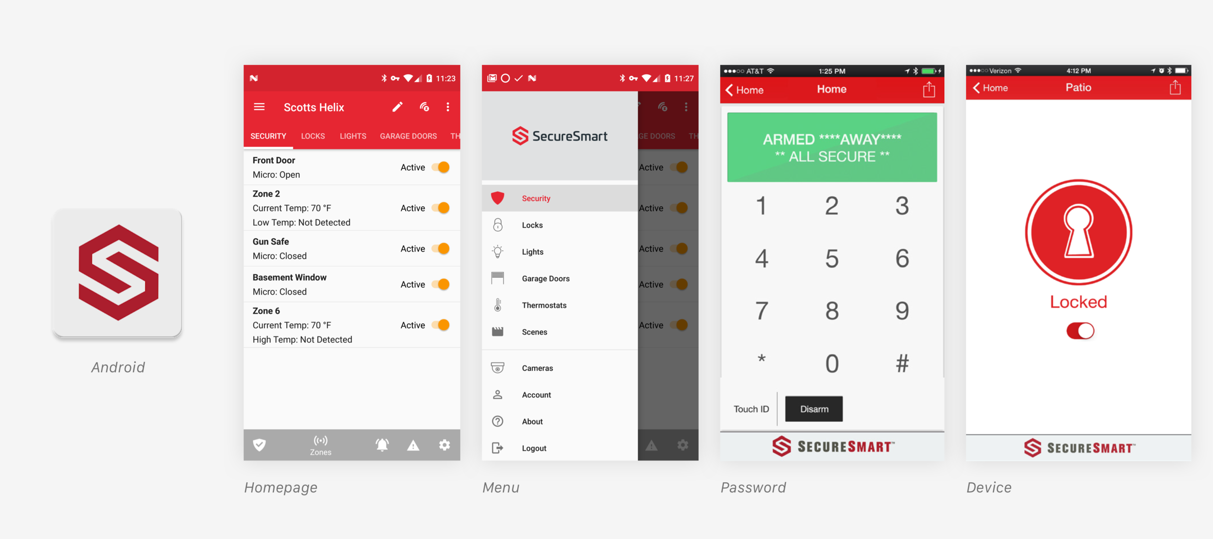 Current SecureSmart Android Version