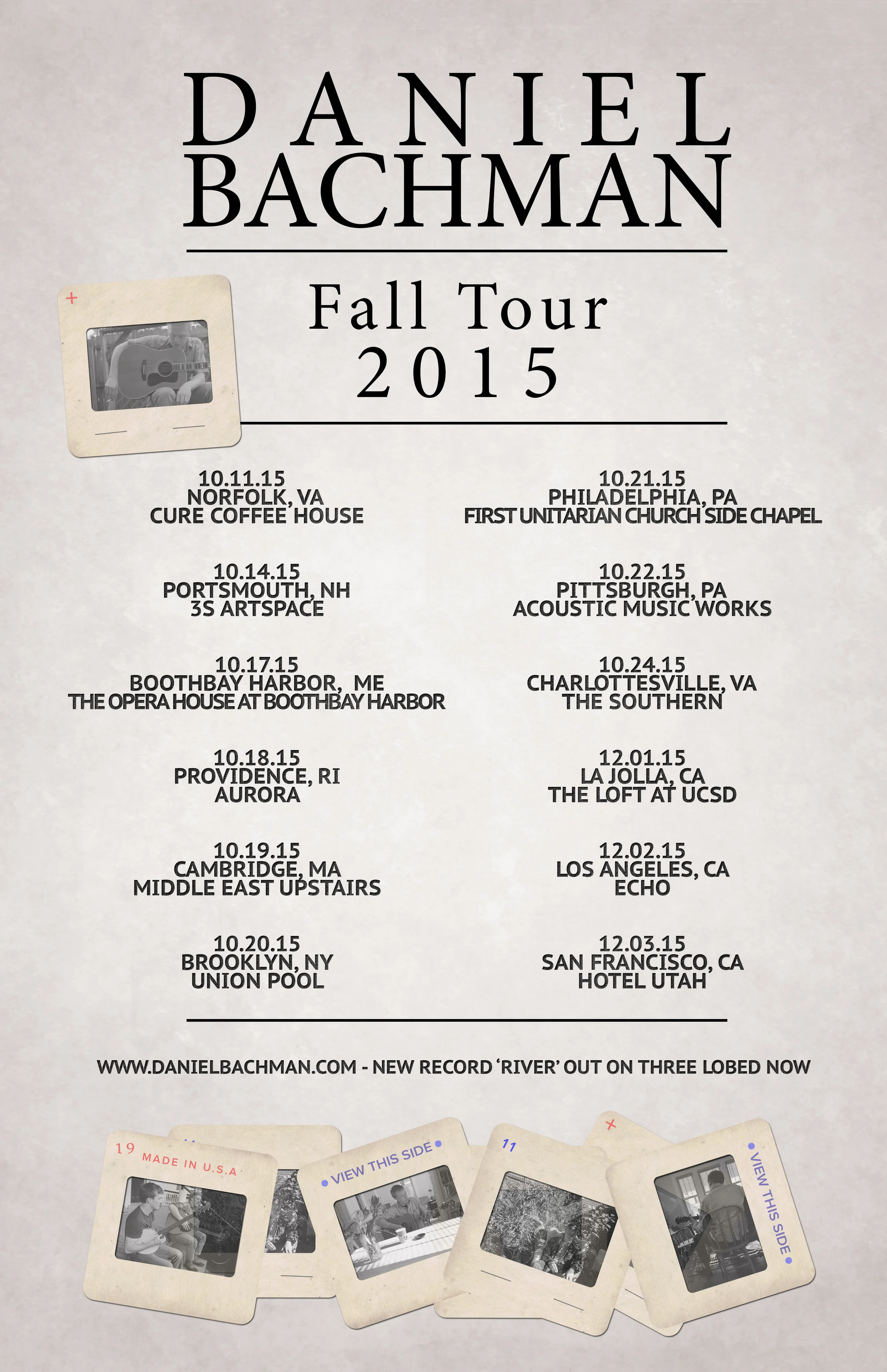 Daniel Bachman Tour Poster