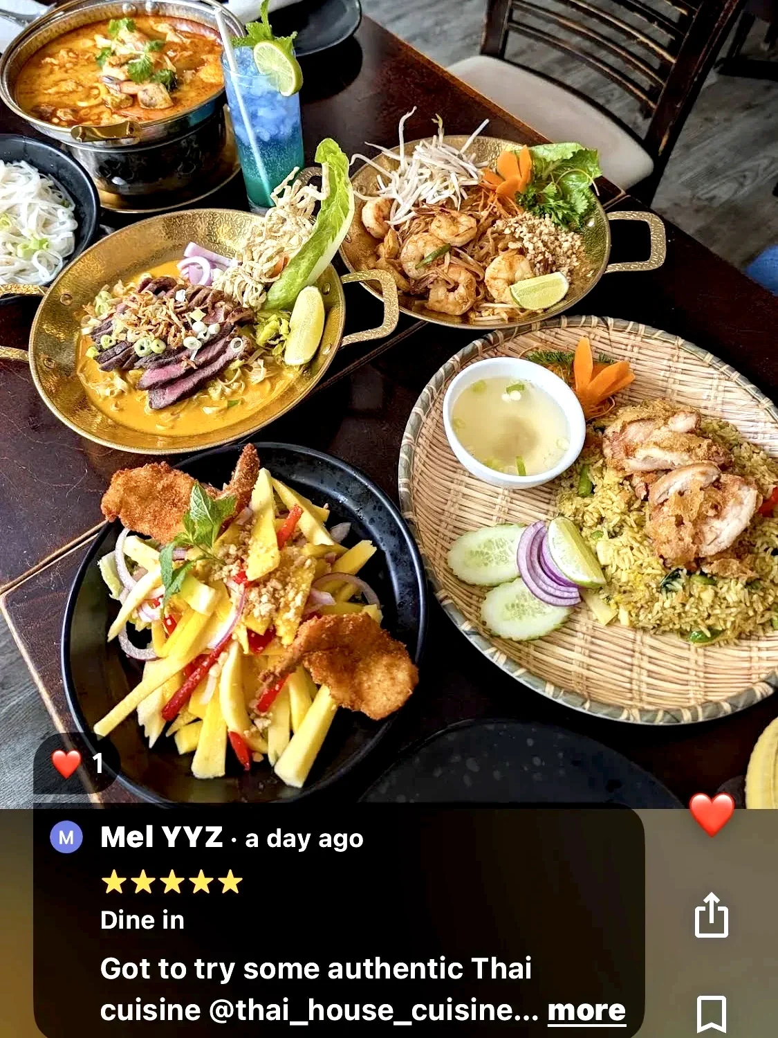 "We enjoyed all the dishes at this Thai restaurant which were made by Thai chef. 👍🏻 They are so flavourful and affordable!"