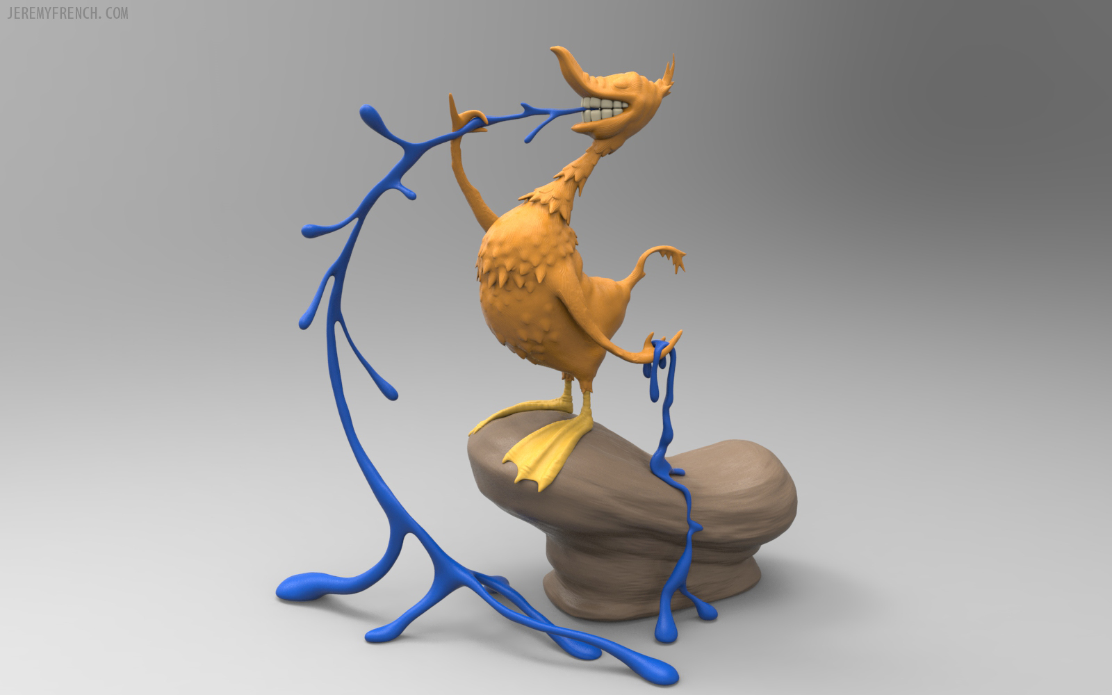Goo Goose, inspired by Dr. Seuss Maya, ZBrush, Keyshot
