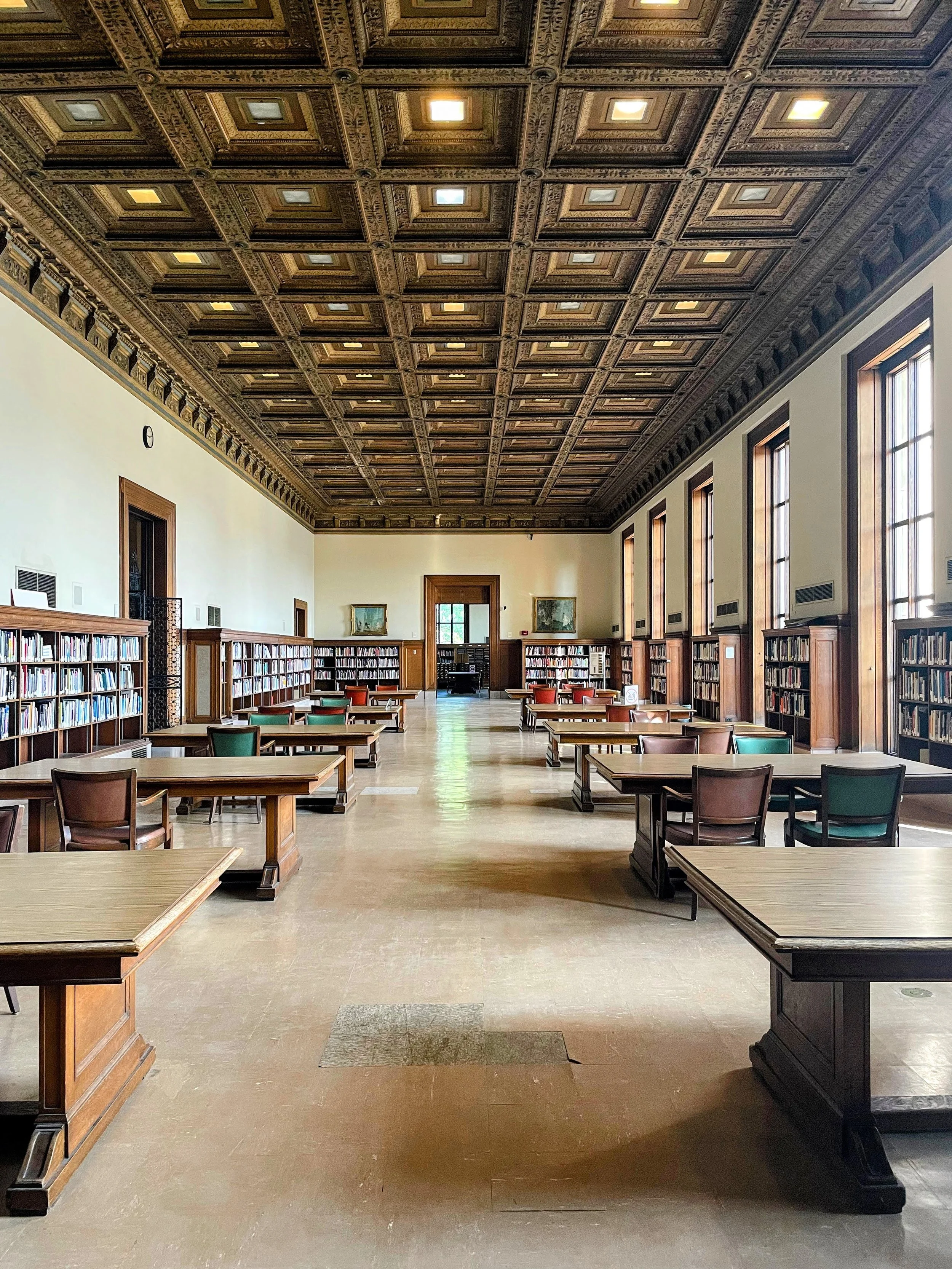 river bend river at the Detroit Public Library