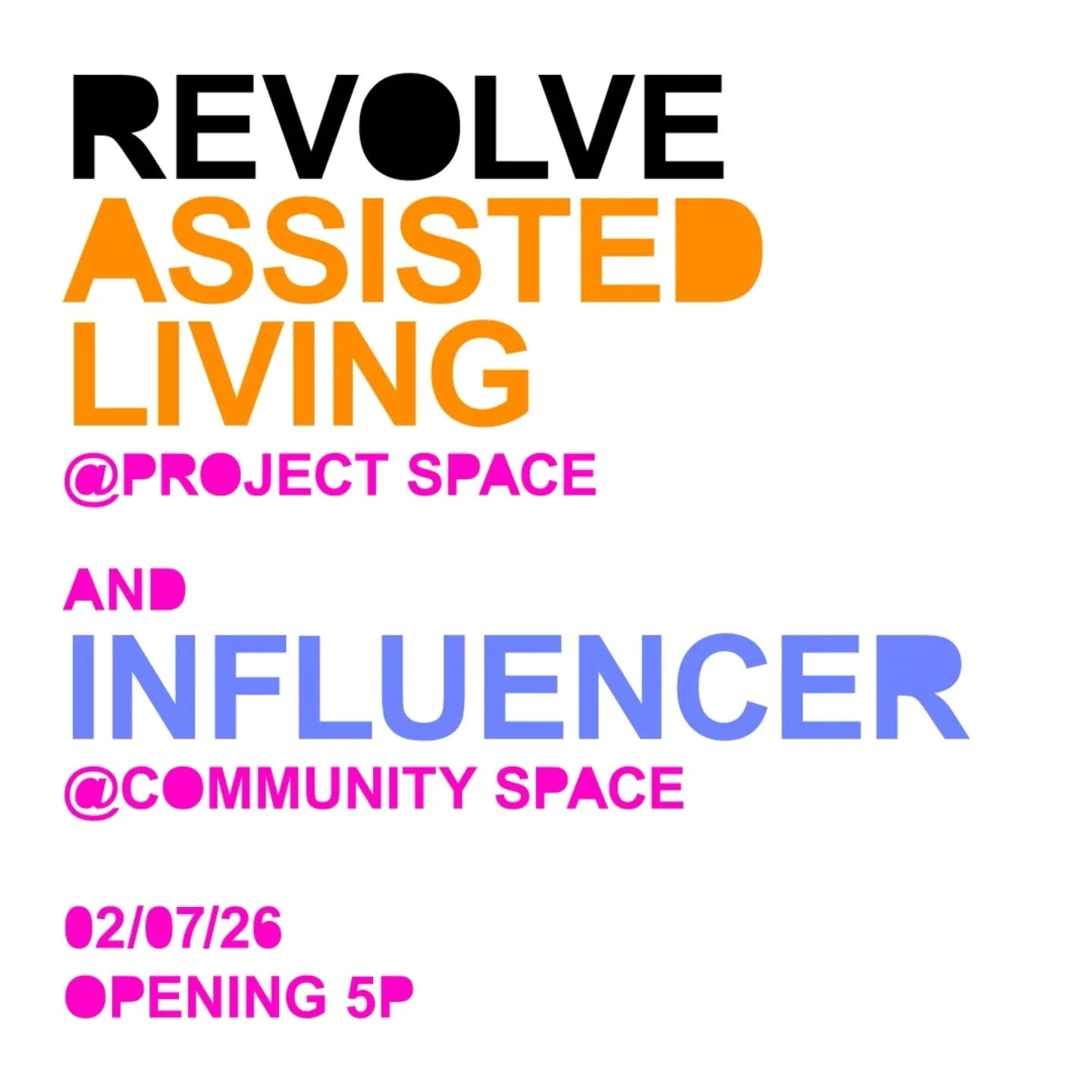 REVOLVE presents two concurrent exhibitions, "Assisted Living," featuring recent drawings by James Huckenpahler, and its companion exhibition, "Influencer," featuring works by artists whose creative practices inform Huckenpahler's