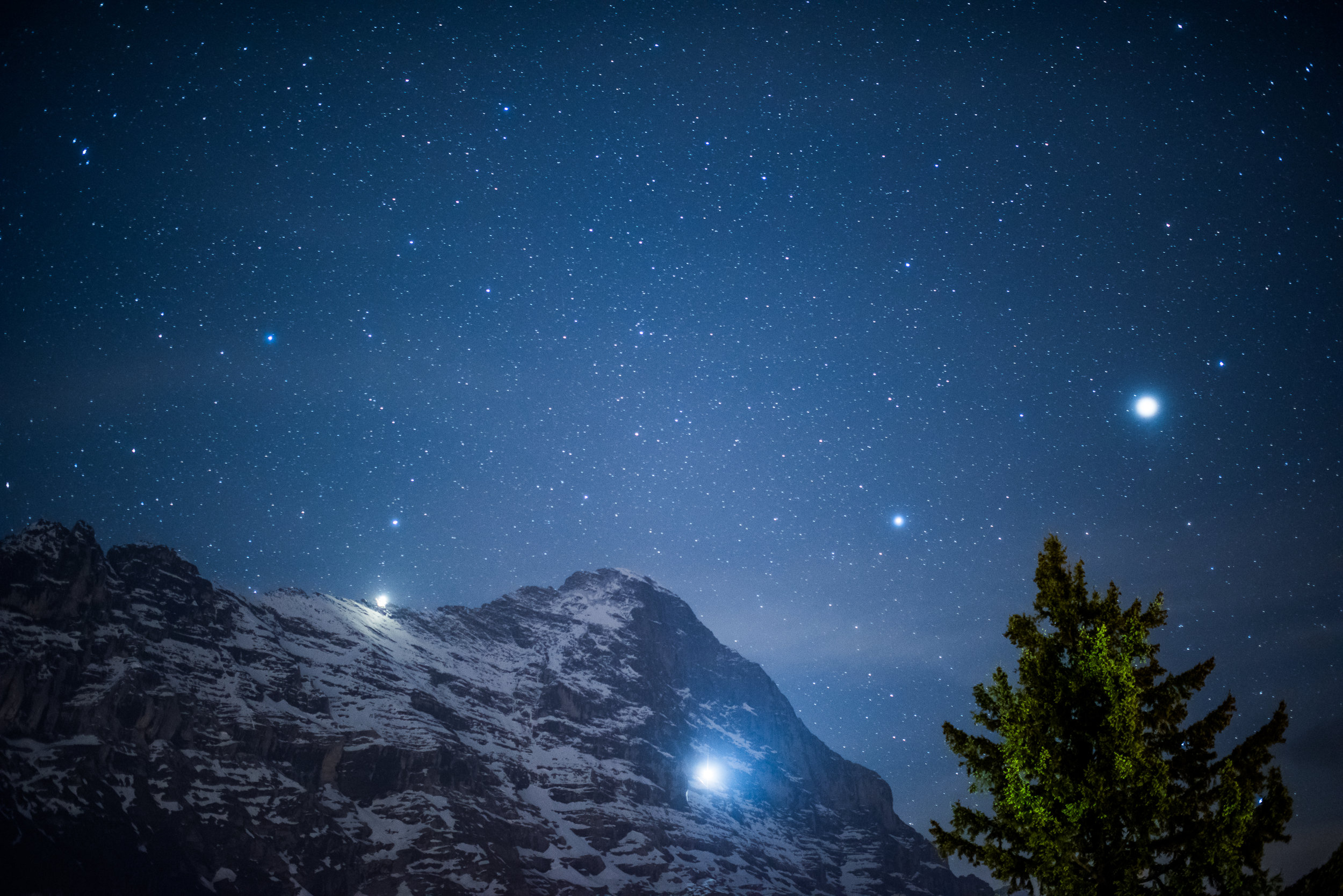 Eiger with Jupiter, Grindelwald, Switzerland (2017)