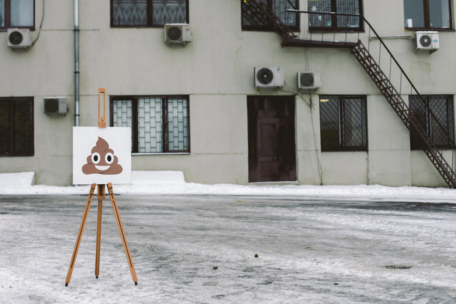 Result 💩 Acrylic, canvas, 40 × 40 cm. December 2014