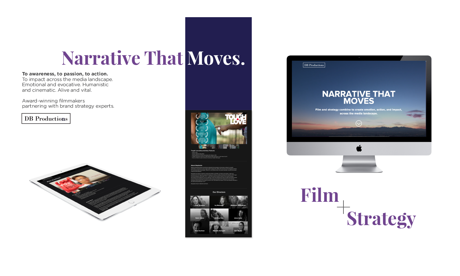 WEB | PRINT Role | Corporate Identity, Corporate Site, Design Language Client | DB Productions