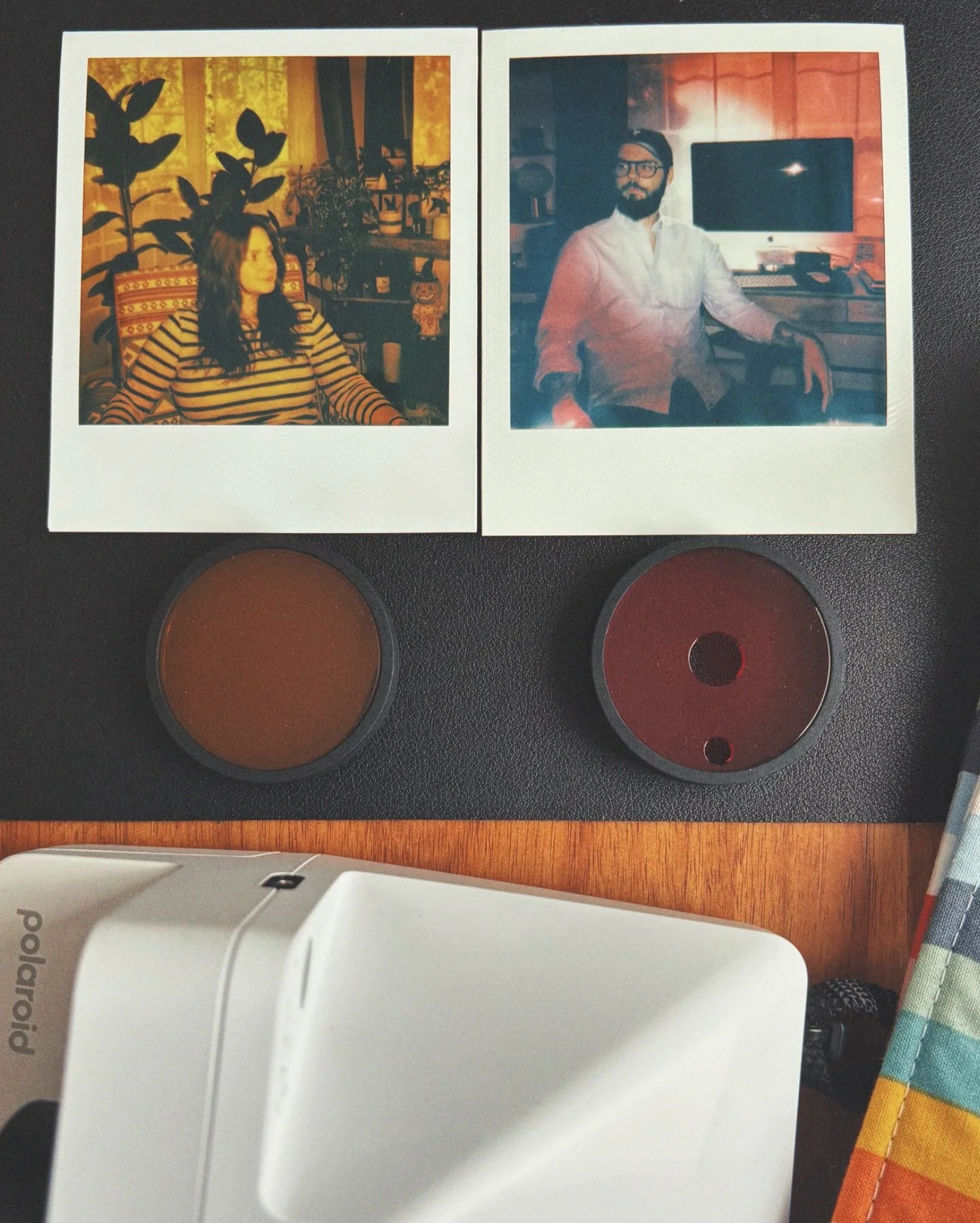 Getting ready for an analog autumn. At home playing around with filters on the new @polaroid. Happy first day of fall!