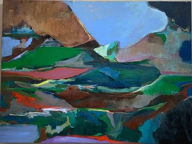 Lady In the Landscape - 30x40 Acrylic