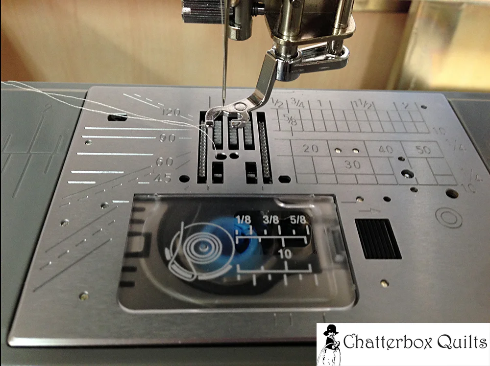Take out the bobbin and clean the bobbin area after each project.