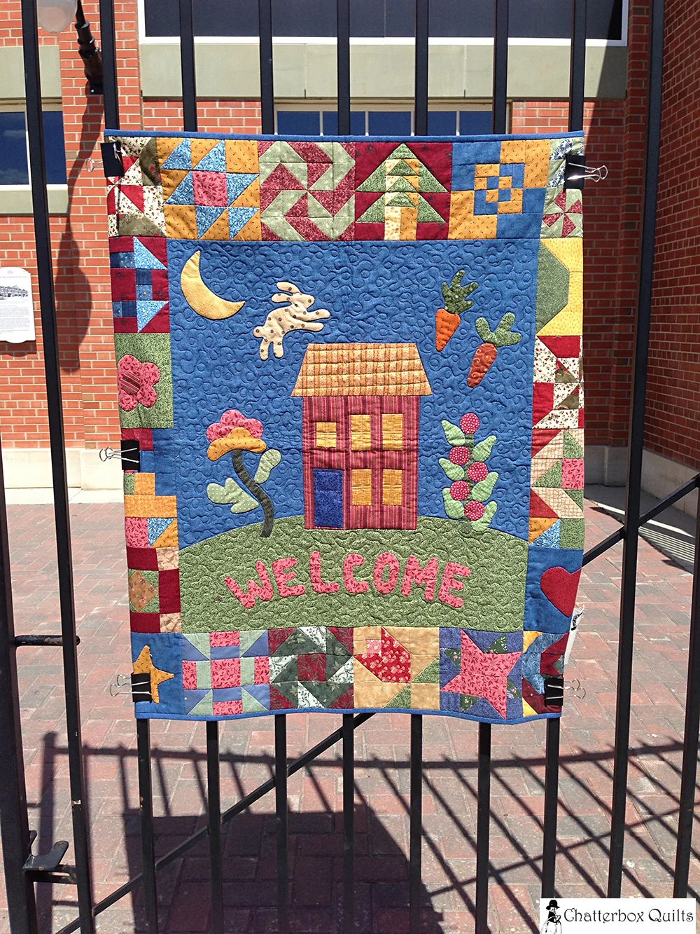 Quilt at the gates of Heritage Park welcomed you to the show.