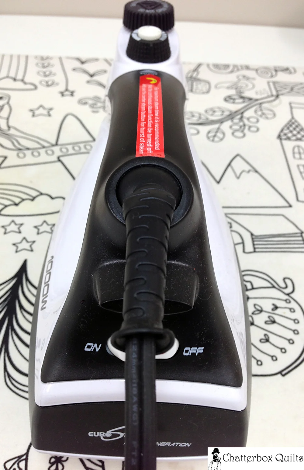 On or off - no need to select special fabrics for this iron to work.