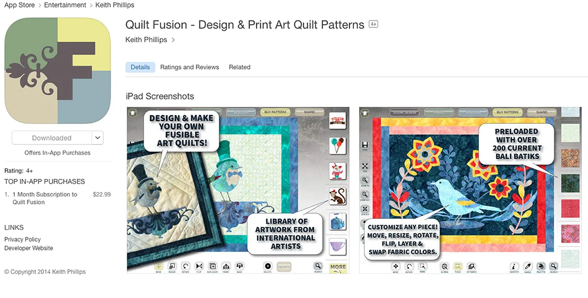 Photo courtesy of www.quiltfusion.com