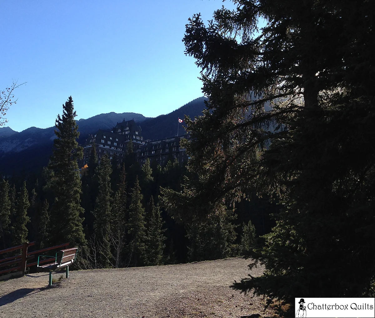The back of the Fairmont Banff Springs Hotel