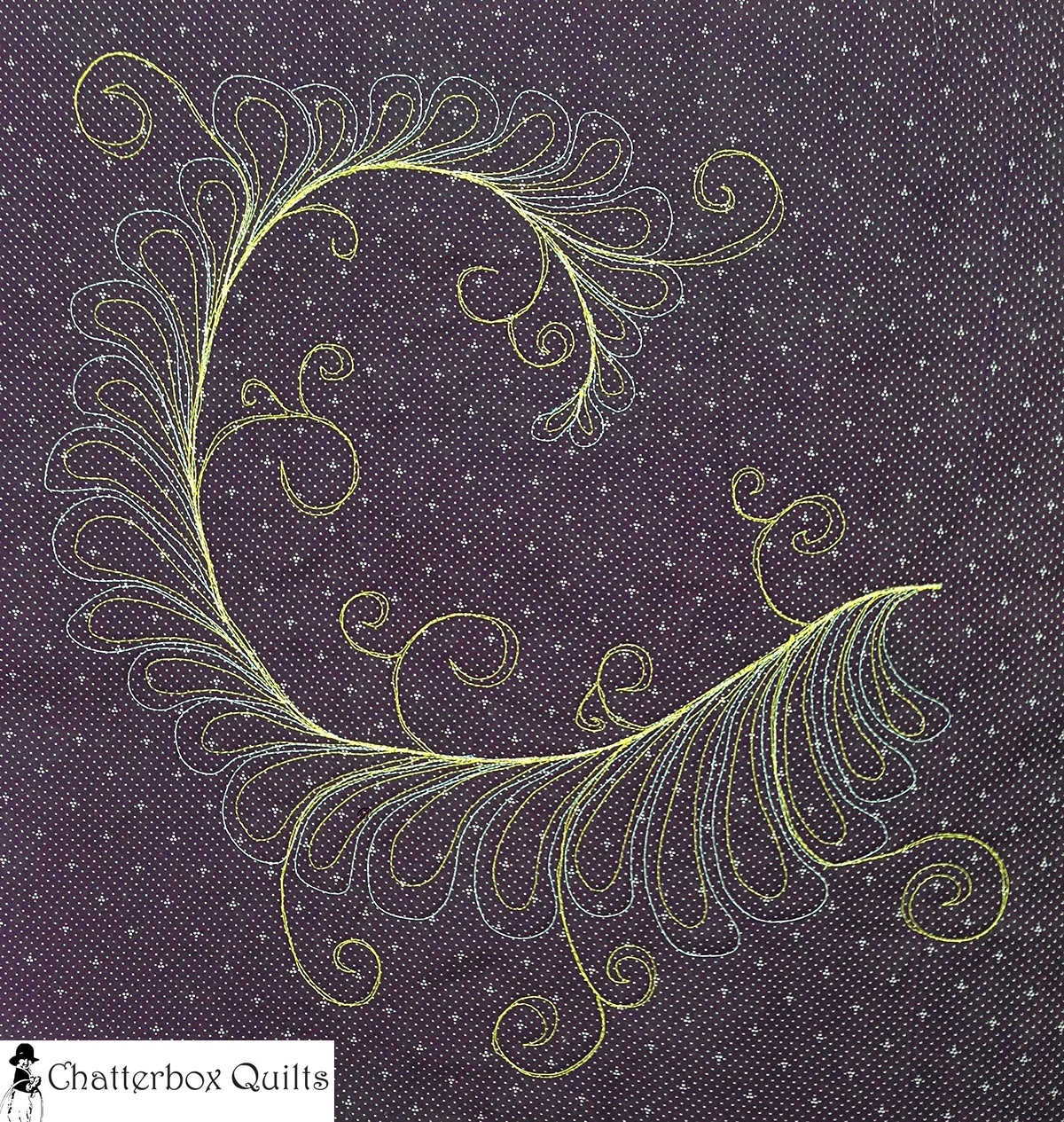 Back of the feather - or should it be the front? :)