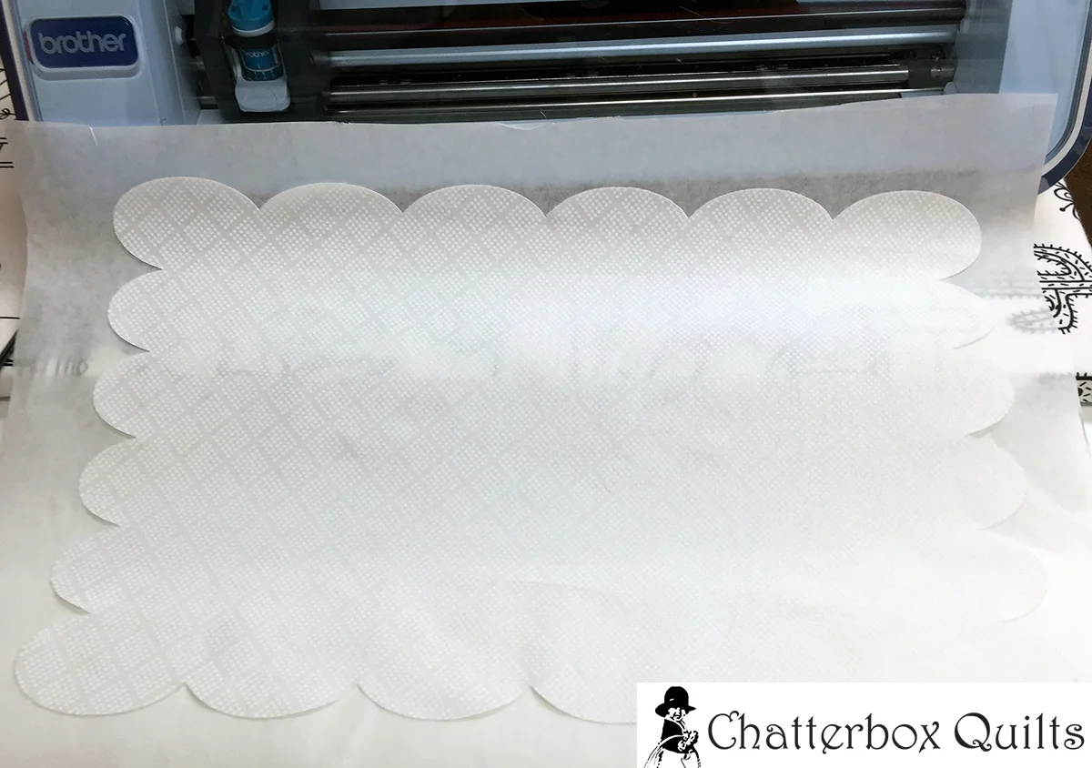 Lovely scalloped background all cut out!