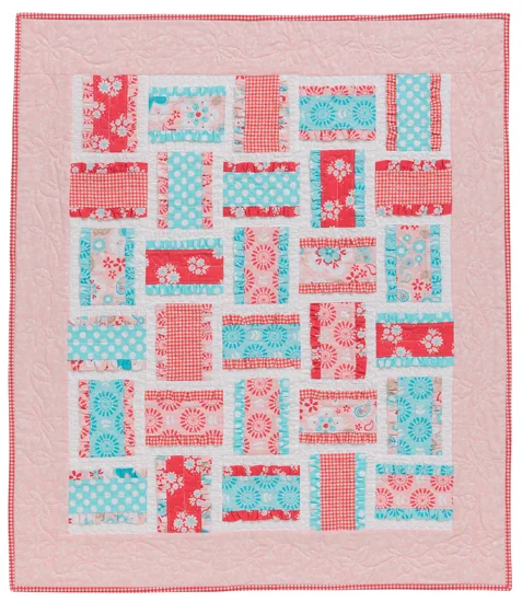 Fast and Frilly from Sew Sweet Baby Quilts by Kristin Roylance, Martingale, 2015; used by permission. Photography by Brent Kane. All rights reserved.