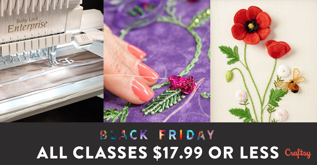 Craftsy Black Friday and Cyber Monday Specials — Chatterbox Quilts