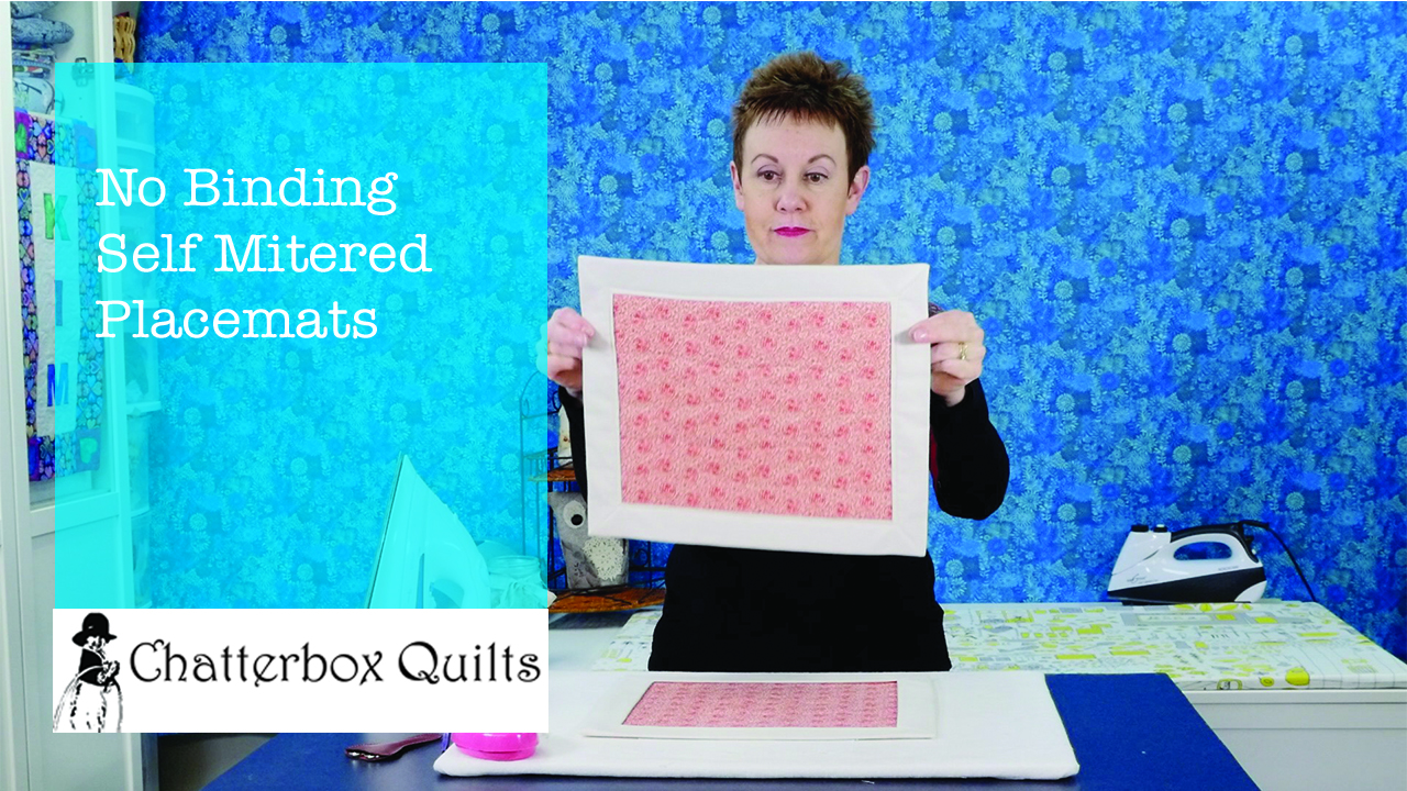Easy No Binding Self-Mitered Placemats