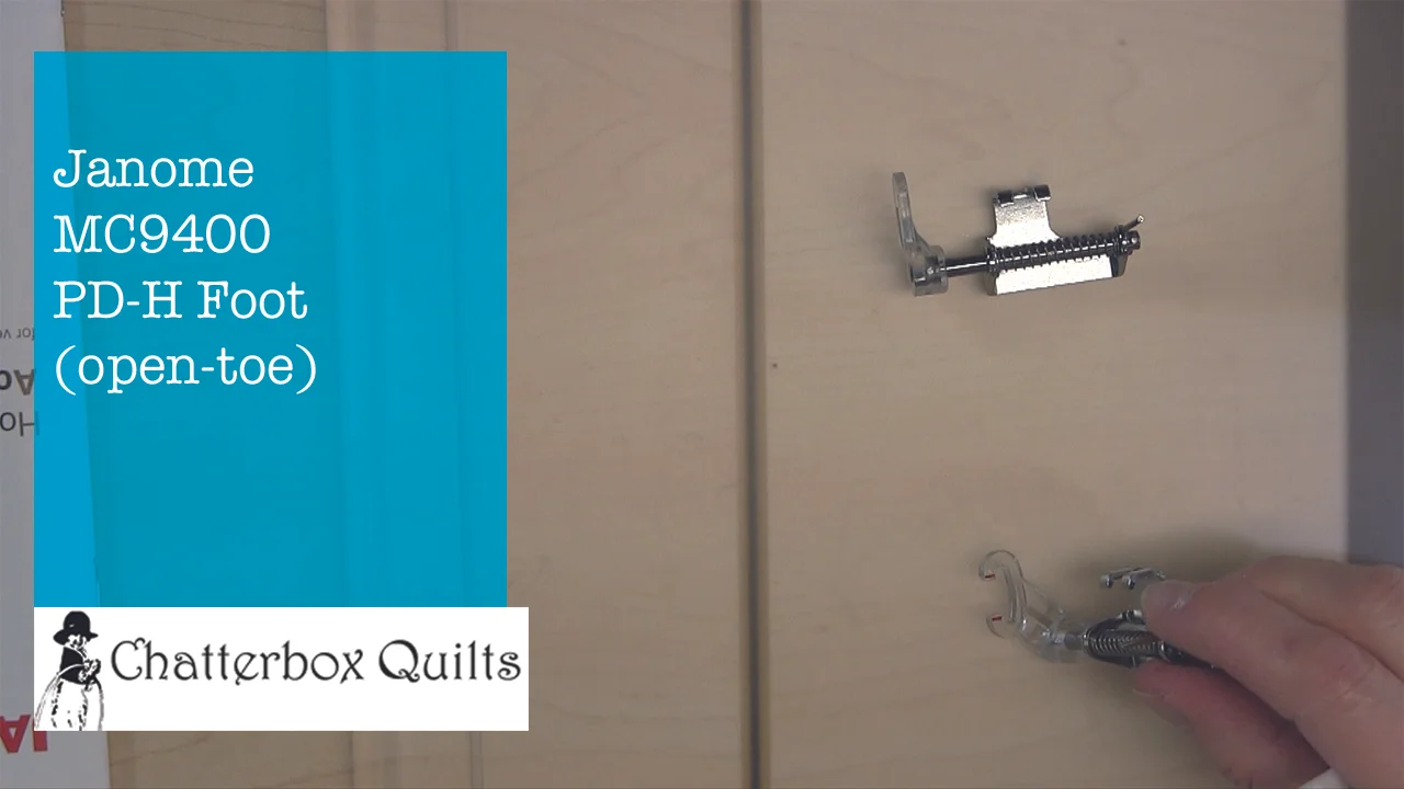 New Open-Toe Darning Foot for the Janome MC9400