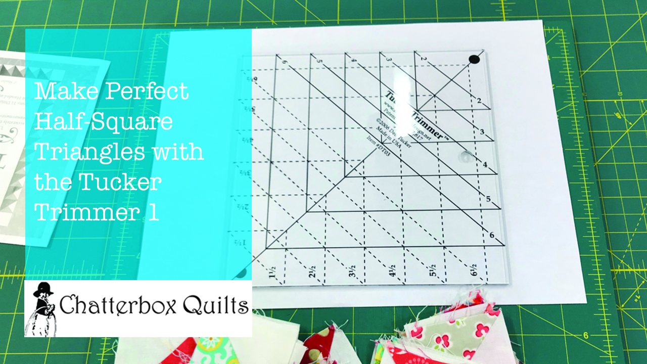 Learn to make perfect Half Square Triangles with this ruler