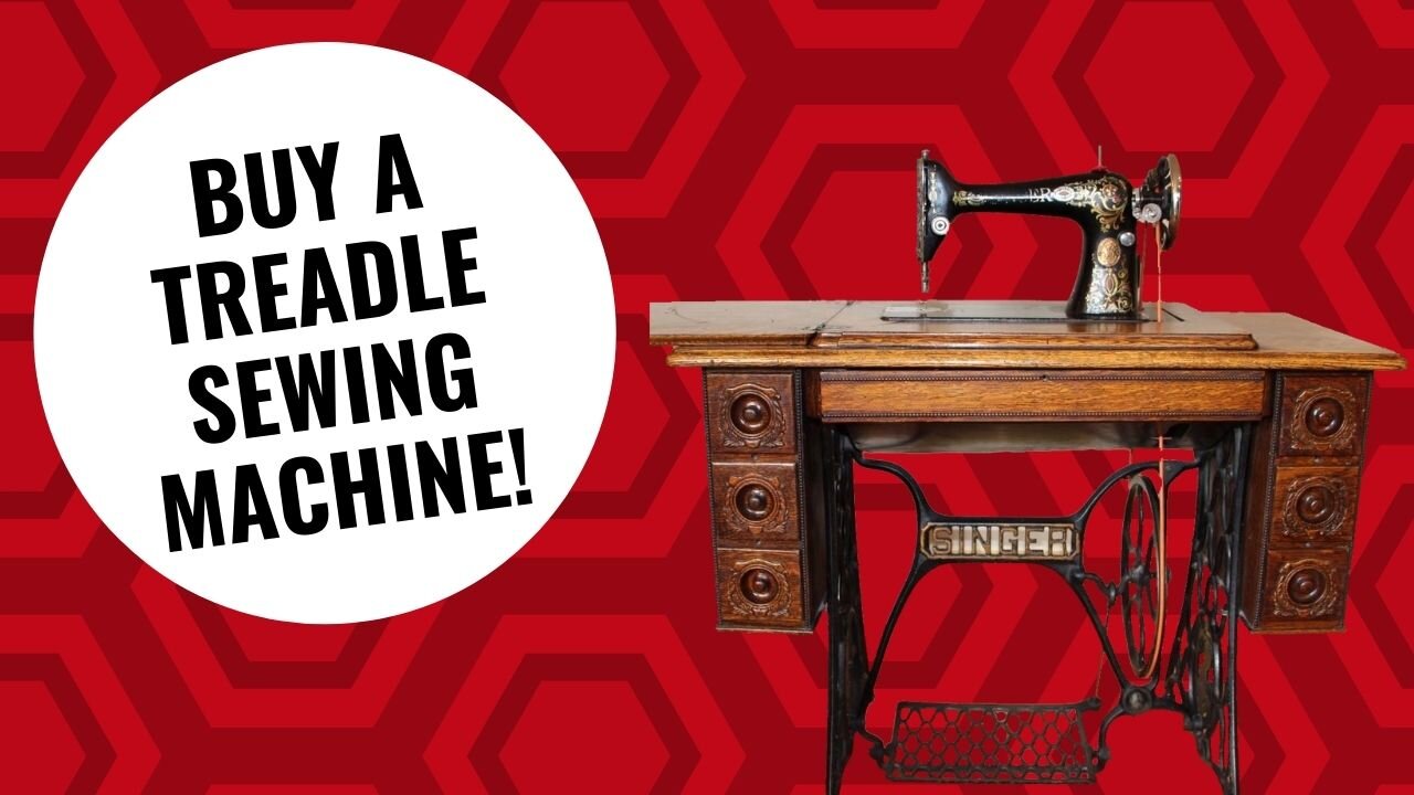 A Treadle Sewing Machine